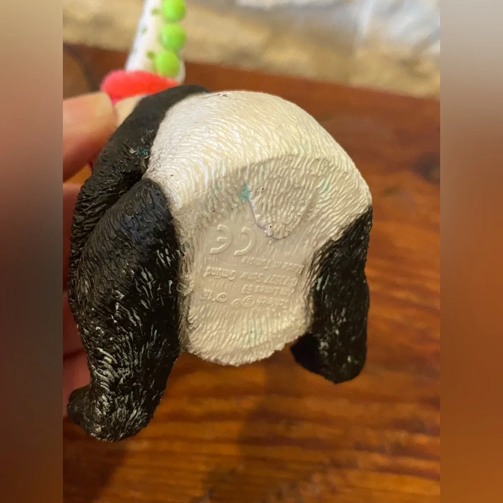 Panda Party Cake Topper Whimsical Boho Cute Party Hat and Balloon
